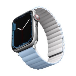 Uniq Revix Reversible Magnetic Strap for Apple Watch 42/44/45/49mm - Artic White/Blue